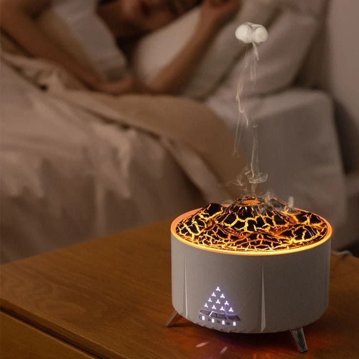 Volcano Humidifier Stylish Home Air Humidifier with Volcano Effect, Available at the Shop