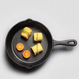 4 Piece Cast Iron Skillet Set | Heavy Gauge Durable Pans | Pre Seasoned for Frying, Baking & Searing | 11.5 cm, 17 cm, 21 cm, and 27 cm