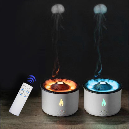 Volcano Aromatherapy Diffuser  Humidifier | 560ml Water Tank | Two Speed Timing & Remote Control