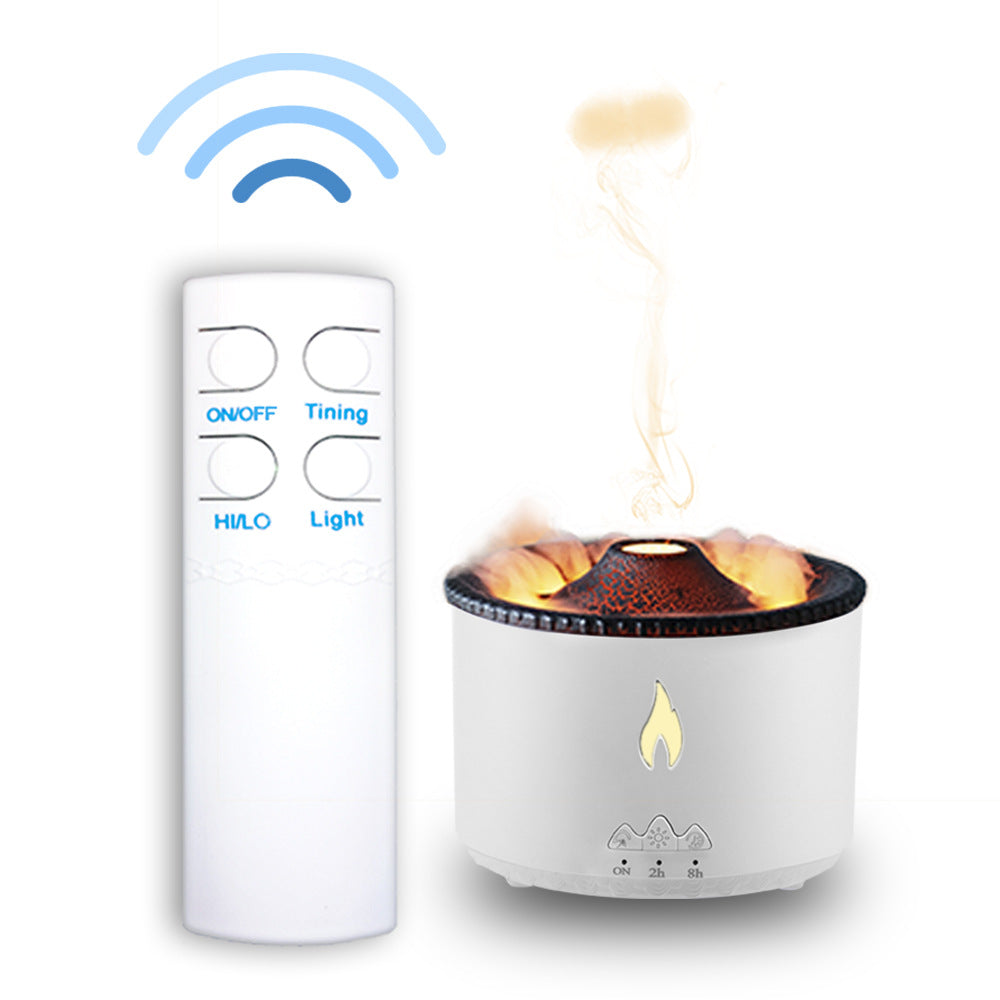 Volcano Aromatherapy Diffuser  Humidifier | 560ml Water Tank | Two Speed Timing & Remote Control