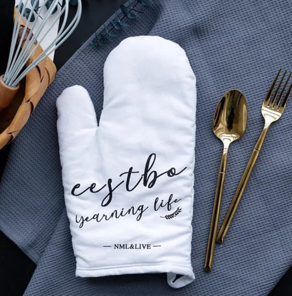 CLEARANCE SALE: Nordic Heat Insulated Oven Gloves Cotton & Linen, Heat-Resistant Kitchen Mitts