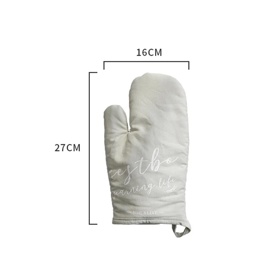 CLEARANCE SALE: Nordic Heat Insulated Oven Gloves Cotton & Linen, Heat-Resistant Kitchen Mitts