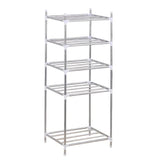 MultiPurpose Stainless Steel Rack | Adjustable, Versatile Design | 42x35x129 cm