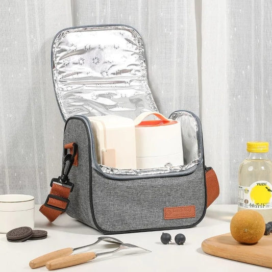 Oxford Thermal Insulated Lunch Bag Thickened Material, Portable Cooler Bag for Work, School, and Travel.