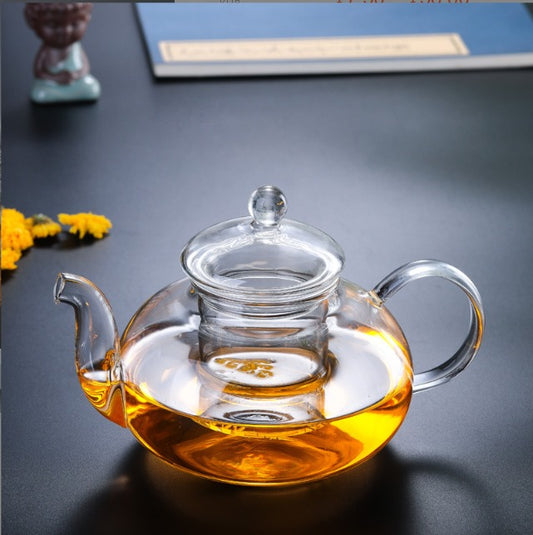 High Quality Borosilicate 800ml Capacity Heat-Resistant Glass Tea Pot| Designed for High Temperatures