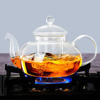 High Quality Borosilicate 800ml Capacity Heat-Resistant Glass Tea Pot| Designed for High Temperatures