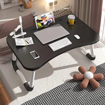 Foldable Breakfast Laptop Table Work Table | MDF | Pre Assembled | Multiple Colors