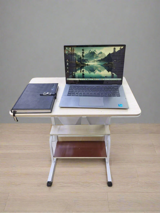 Adjustable Laptop Table with Wheels | Heavy Duty | 50kg Load Capacity | Multiple Colors