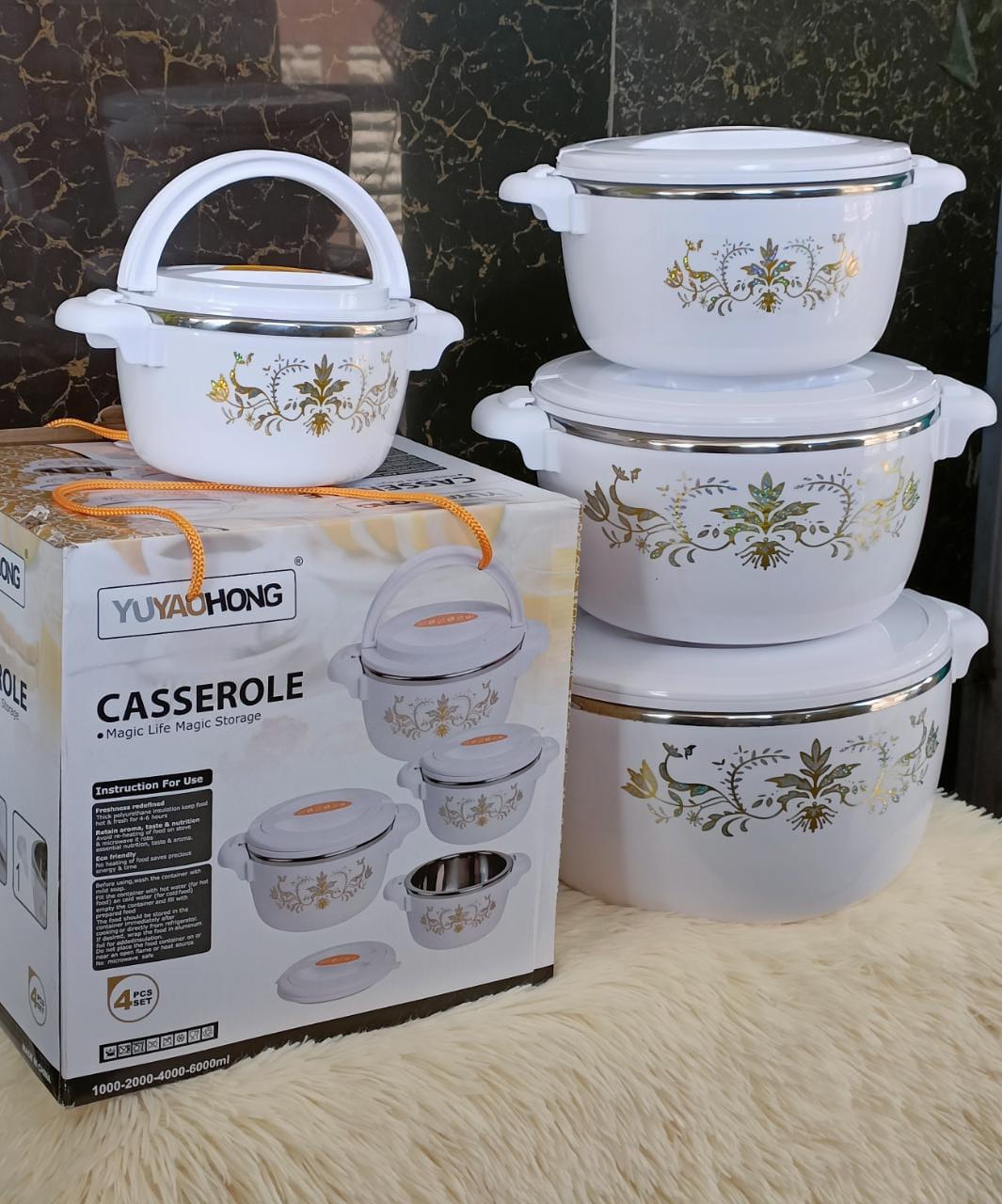 4pc Insulated Hot Pots Set