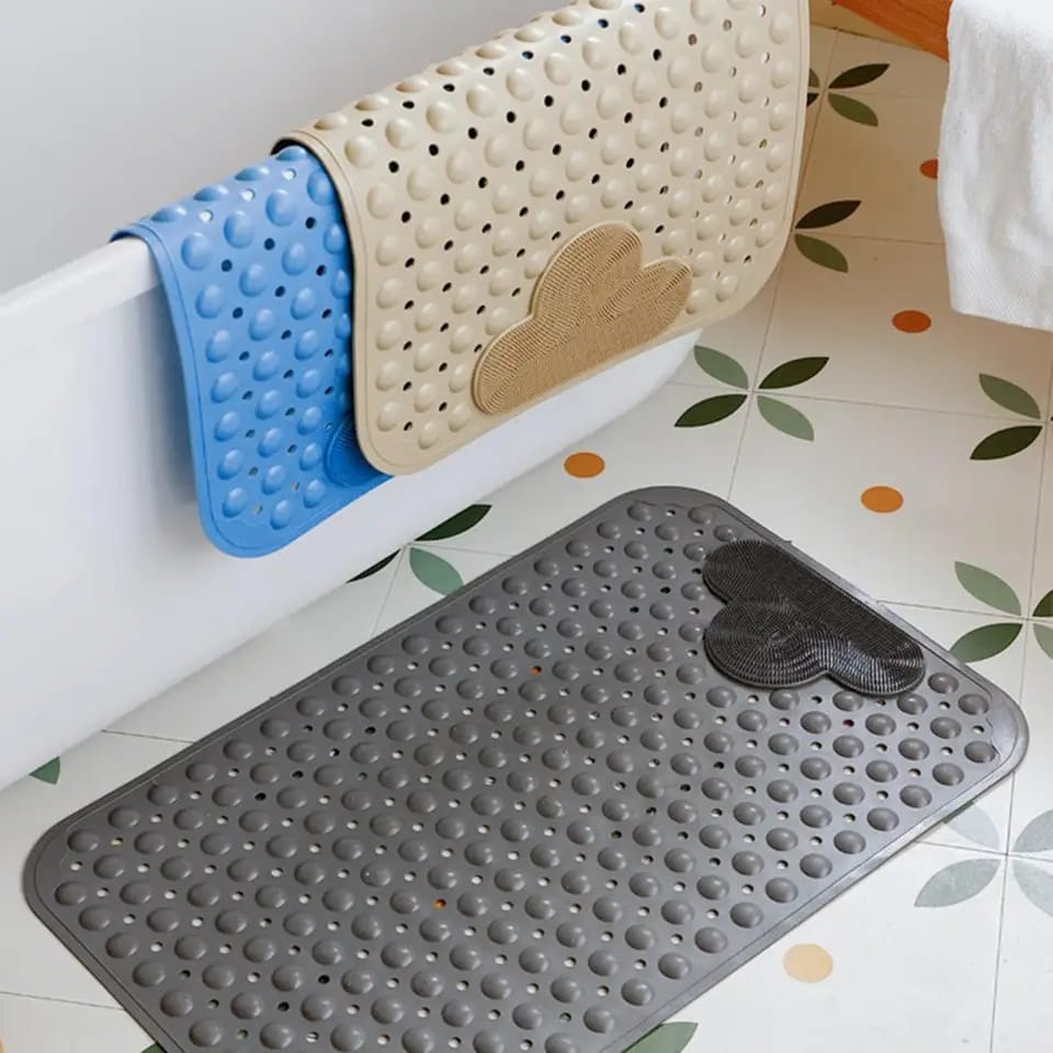 High Quality PVC Toilet | Bathroom Non-Slip Floor Mat| Multiple Colors | Textured Anti-slip Bath Mats