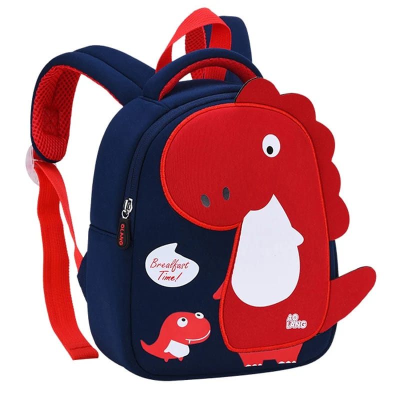 3D Dinosaur Cartoon Kids School Bag Cute Toddler Backpack, Medium Size 30x22x10cm