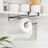 Household Kitchen Utensils Cabinet Paper Towel Rack  Free Perforated Plastic Wrap Storage & Toilet Roll Holder