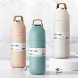 Portable Ergonomic 350ml Stainless Steel Vacuum  Thermal Insulated  Flask | Hot Cold Beverages