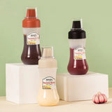 350ml Five-Hole Sauce Squeeze Bottle – Plastic Ketchup, Honey, and Condiment Dispenser for Kitchen Use