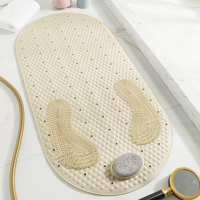 Multifunctional New Style PVC Non-Slip Bathroom Toilet Mat – 80cm x 40cm Massage Foot Mat for Shower & Toilet