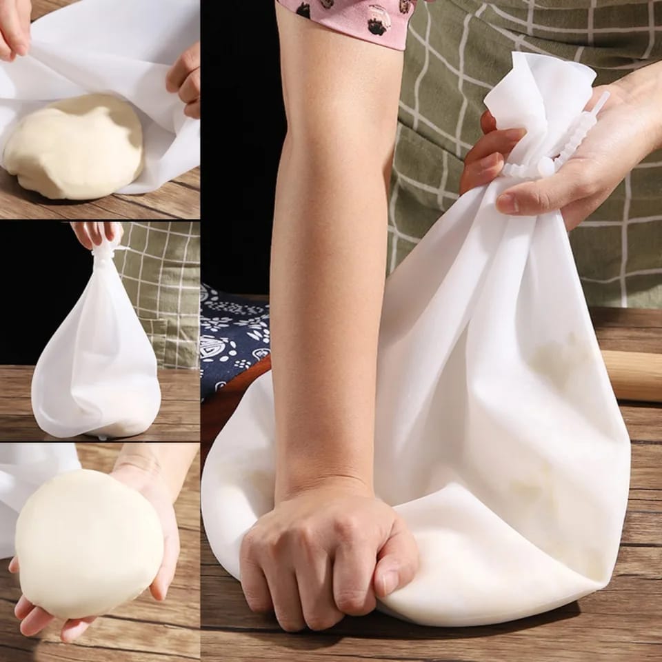 Large Food Grade Silicone Dough Kneading Bag Flour Dough Mixer for Furaha Finds