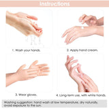 Silicone Moisturizing Gloves | Hand Care, Anti Cracking Beauty Skin Protector for Spa Treatment (1 Pair )