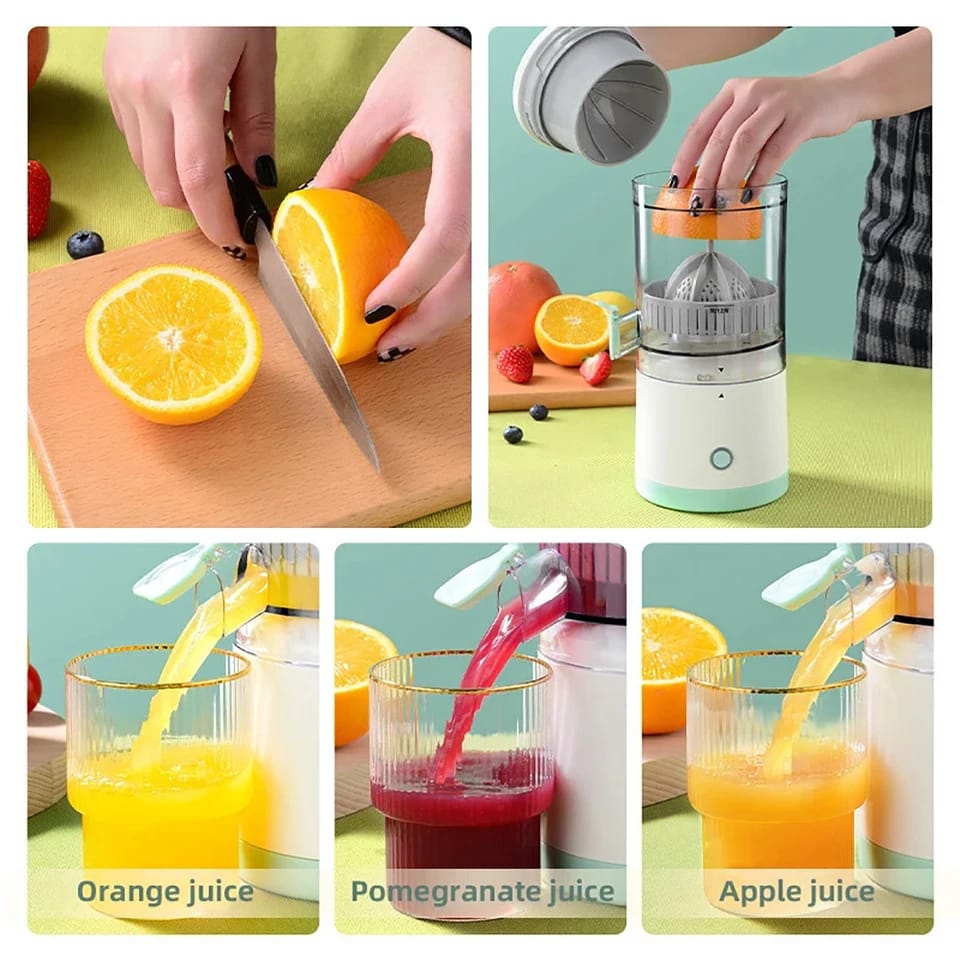 Portable USB Juicer – Rechargeable Mini Blender & Juice Machine (12.5cm x 25.5cm) for Home & Travel