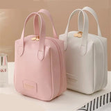 Large Capacity PU Leather Durable  Makeup Toiletries Travel Essentials Bag