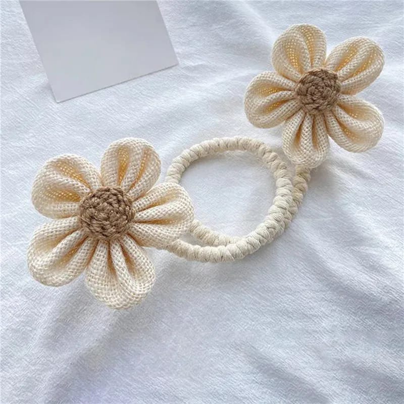 Flower Shape Curtain Tieback Elastic Band – Magnetic Buckle Curtain Rope Holder for Kids Room & Home Decor | Living Room Decor