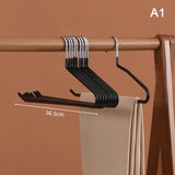 Stainless Steel Hangers Space Saving Clothes Rack for Pants Organization.