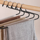 Stainless Steel Hangers Space Saving Clothes Rack for Pants Organization.