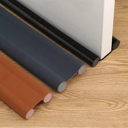 Bottom Door Sealer Strip 1 Meter Length, Available in Black, Grey, and Brown for Draft Protection