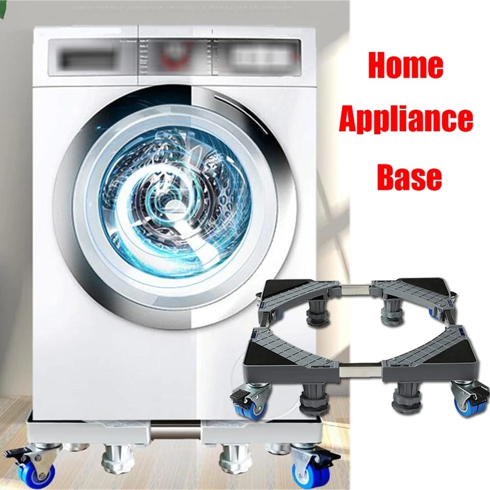 Heavy Duty Washing Machine|Fridge|Cooker Stand Base|Adjustable, Sturdy with Lockable Wheels