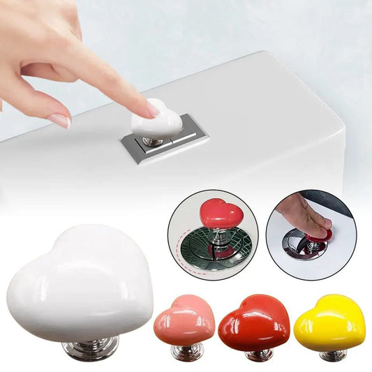 Heart Shape Toilet Presser | Stylish and Functional Toilet Handle Press for Bathroom Decor