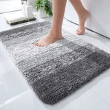 Thick Plush NonSlip Bathroom Rug |Water Absorbent Soft Microfiber Shaggy Bath Mat, Machine Washable, 50x80cm | Several Design Patterns Available