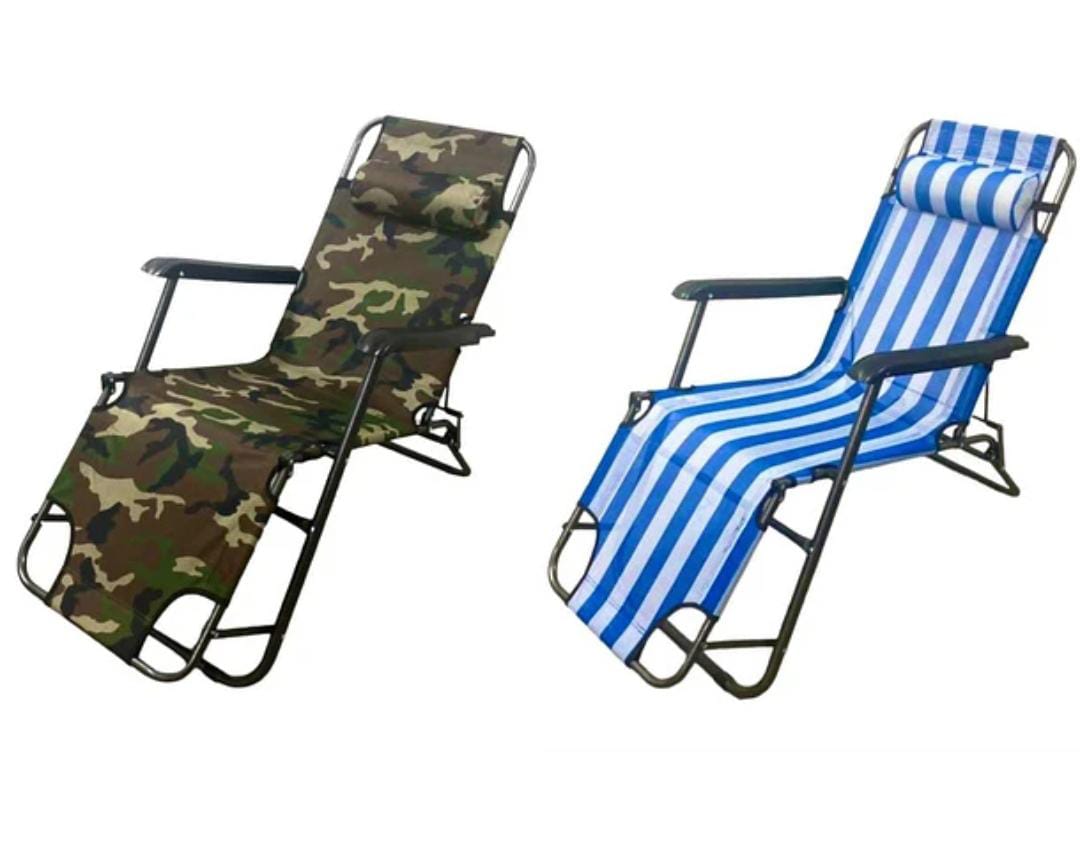 Chaise Lounge Outdoor Foldable Chairs Portable and Adjustable for Relaxation | Patio Furniture | Heavy Duty Patio Folding Recliner Lounge ( Camping) Chaise Chair