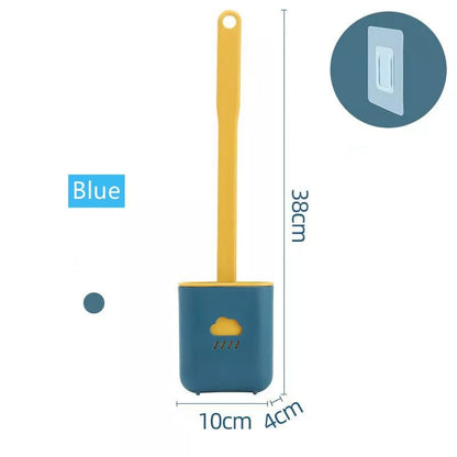 Flat Head Silicone Toilet Brush – Durable and Flexible for Deep Cleaning