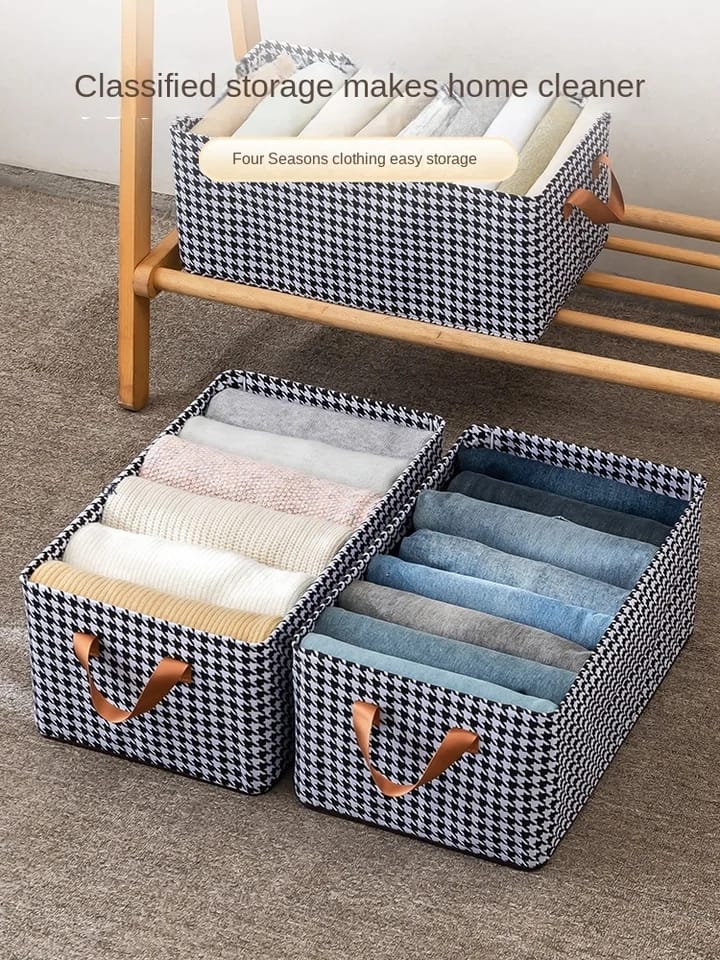 Multifunctional Closets Clothes Organizer |  Pants, Jeans, Underwear, Socks, T-Shirt Storage Box (47 x 28 x 20cm)