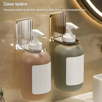 Strong Self Adhesive Bottle Holder Sturdy and Durable Wall Mounted Organizer for Kitchen and Bathroom.