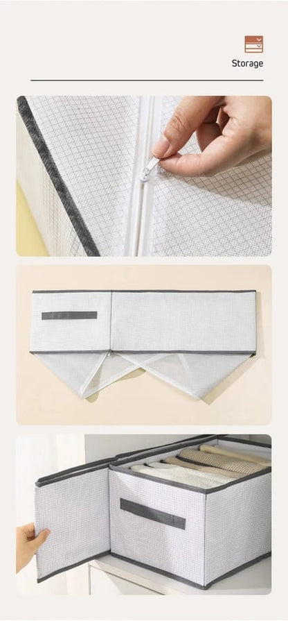 9 Grid Multipurpose Organizer Foldable Clothes, Underwear, Bra, and Accessories Drawer Divider