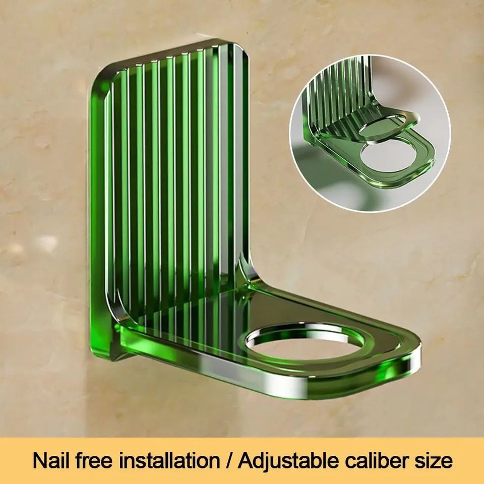 Strong Self Adhesive Bottle Holder Sturdy and Durable Wall Mounted Organizer for Kitchen and Bathroom.