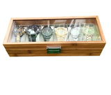 Furaha Finds 6-Slot Wooden Watch Organizer