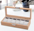 Furaha Finds 6-Slot Wooden Watch Organizer