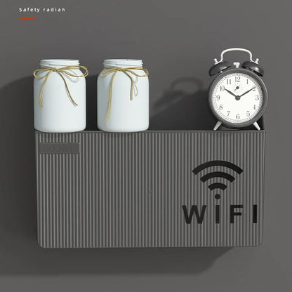 Wall Mounted Wireless WiFi Router Box|Cover Router Rack Organizer and Home Decor, 14cm x 24.5cm x 6cm