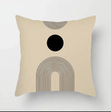 Abstract Decorative Throw Pillow Covers 45cm x 45cm, Modern Cushion Covers for Sofa & Home Décor