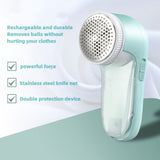 Rechargeable Portable Lint Remover | Six-Leaf Blade, Cyclone Suction, Honeycomb Screen | 450mAh Battery