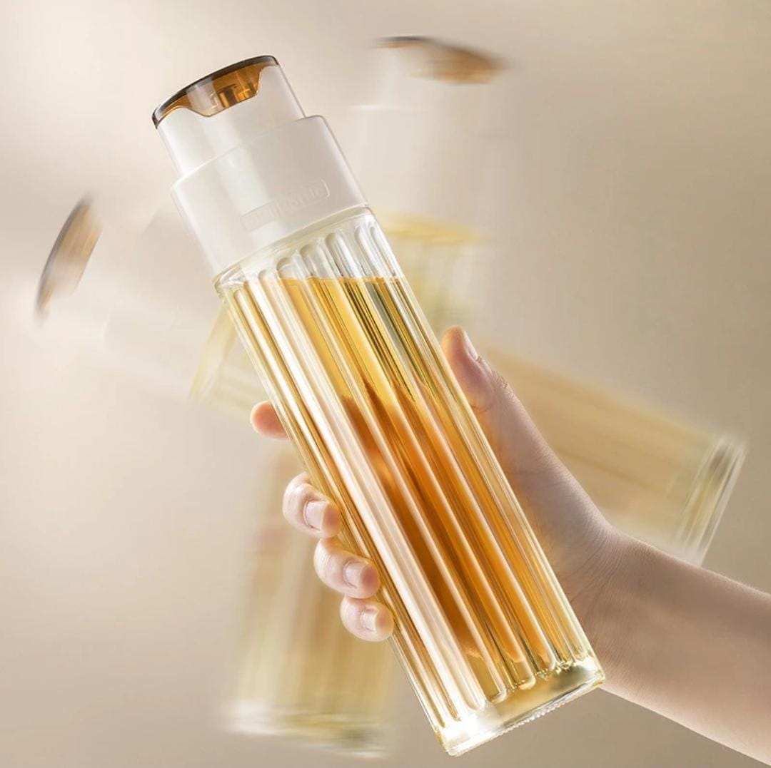 Luxury Glass Oil Jar 500ml, Elegant and Functional Oil Dispenser