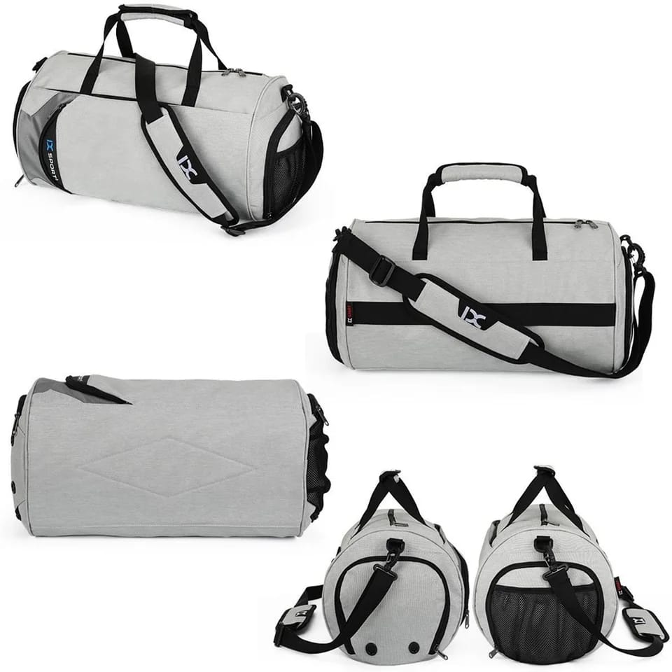 Furaha Finds Large Duffle Bag with Shoe Compartment. Stylish, durable, and water-resistant travel bag with spacious compartments for gym, travel, and weekend getaways