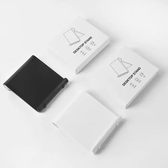 Foldable Desktop Slim Phone Holder Stand |Portable Adjustable Stand for Phones, Available in White and Black