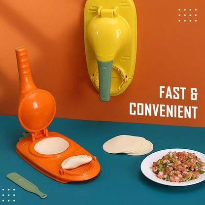 High Quality Plastic 2in1 Dumpling and Samosa Maker | Easy and Quick Pastry Press for Homemade Dumplings, Samosas, and Pastries