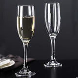 Elegant Champagne Glasses | Crystal Clear, 6 Piece Set | Ideal for Celebrations & Special Occasions