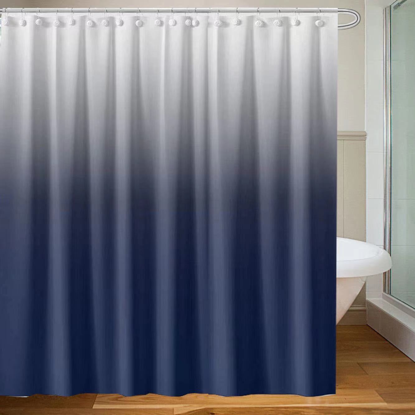 Peva Shower Curtain With Hooks,180cm * 180cm, Antimicrobial, Waterproof Curtain, Bathroom Decor,Bath curtain