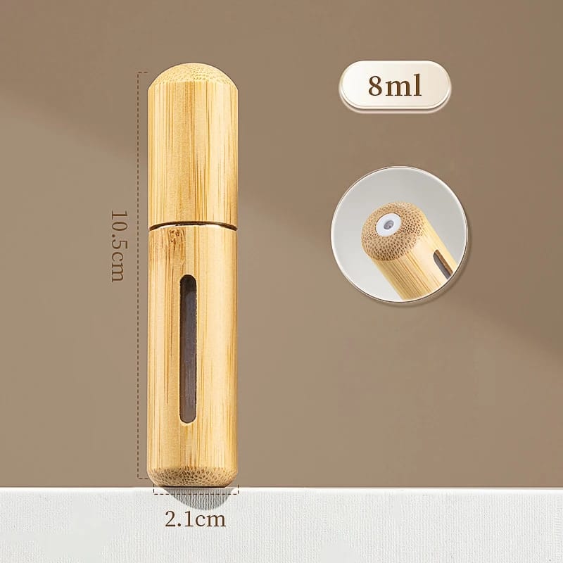 Bamboo perfume refill bottle