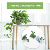 10pcs Invisible Wall Rattan Clamp Clip Plant Climbing Wall Clips, Sticky Hook Holders for Wall Vines and Garden Organization