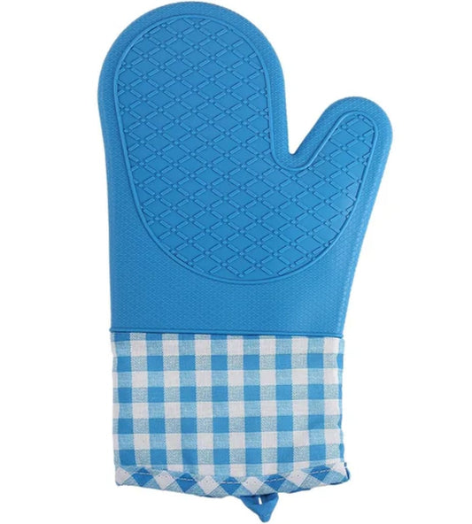 Silicon Oven Gloves (2pcs) | Insulated, Waterproof, Non Slip Design | 28cm x 18cm | Silicone Oven Gloves Heat Resistant, Non Slip Kitchen Mitts for Baking, Grilling, and Cooking